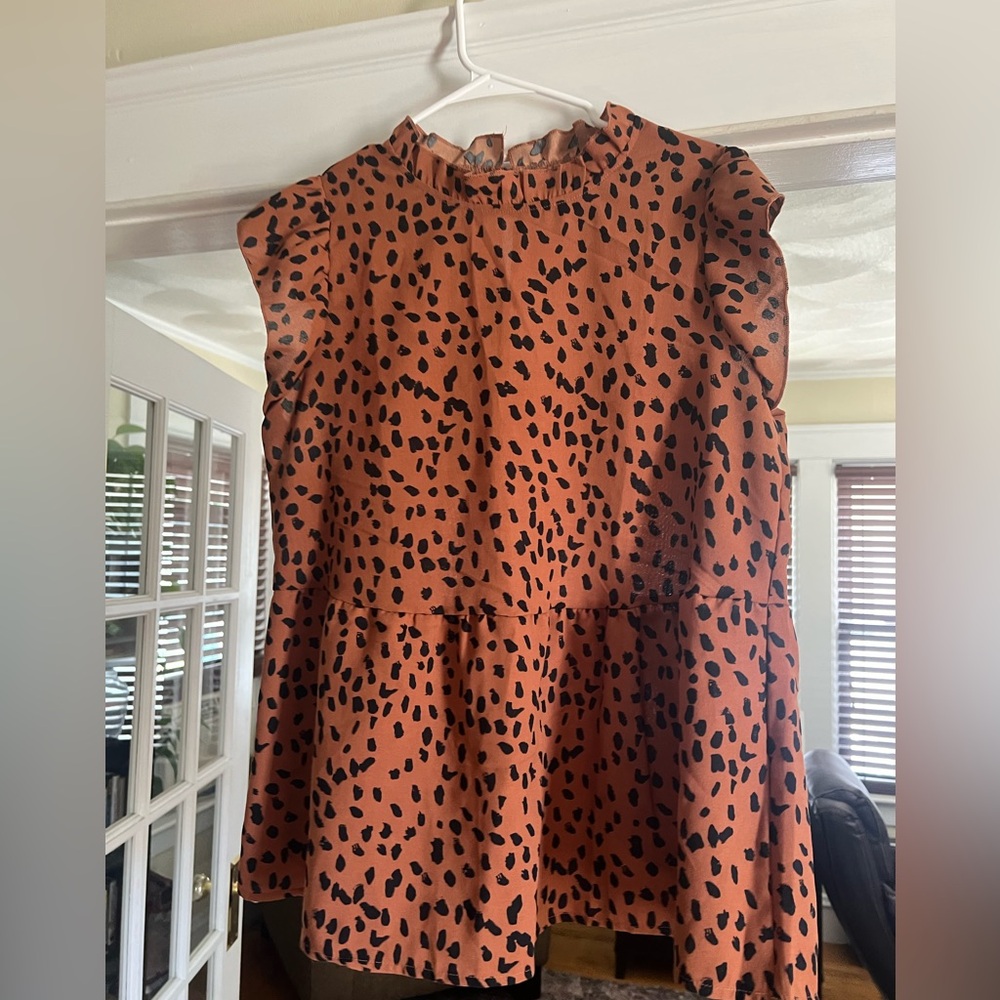 Leopard Print Dress/Oversized Top